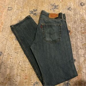 Levis 501 Jeans Mens 32x34 Blue Straight Button Fly Western American Medium Wash